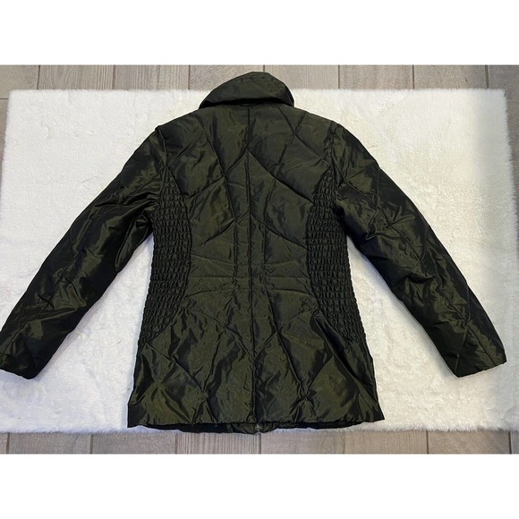 1 Madison Green Puffer‎ Down Coat Jacket Women's Size Small S Cinch Winter - Picture 9 of 9